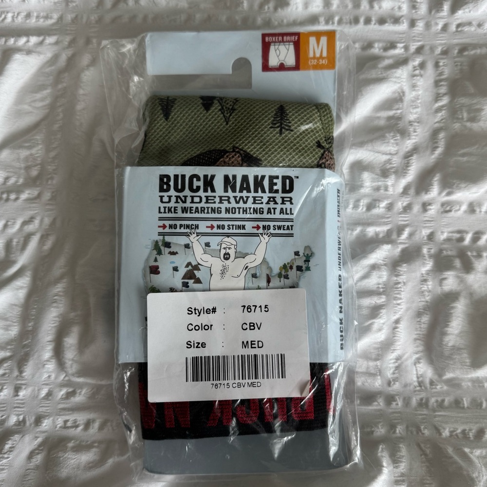 NWT Duluth Trading Buck Naked Boxer Brief Medium